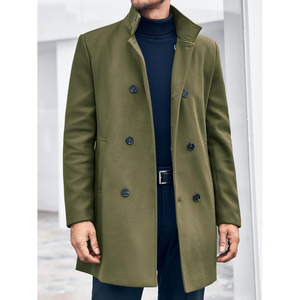In New Stock Oem Service Design <b>Men</b> <b>Wool</b> <b>Long</b> <b>Coats</b> Premium Quality Hot Sale <b>Men</b> <b>Long</b> <b>Wool</b> <b>Coat</b> - Product Image 2