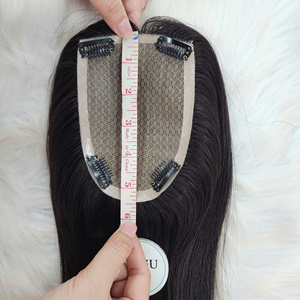 <b>Topper</b> Hair Extension Natural Straight Natural Color <b>Double</b> Drawn Raw Vietnamese Hair Hair Extension For wholesale and Salon - Product Image 5