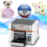 Printer UV Inkjet Lingya A3 dengan Efek Cetak Digital Relief Varnished untuk Dekorasi Pesta Bertema Sepak Bola dan Pencetakan pada Tabung