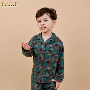 FS23 - ชุดนอนเด็กผู้ชาย – ลายสก็อตสุภาพบุรุษตัวน้อย - Product Image 3