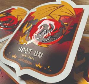 Autocollants 3D personnalisés en relief et gaufrés avec finition brillante, résistance aux intempéries et adhérence longue durée pour l'image de marque - Product Image 2