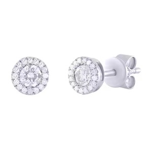 Pendientes de Aro con Diamantes de Corte Redondo Ecológicos, Diseño Moderno y Elegante, Joyería Fina para Mujer, Uso Diario, Disponibles para la Venta - Product Image 4