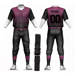Tenues de baseball professionnelles pour adultes – Confortables, légères, avec logo personnalisé – Ensemble uniforme de baseball respirant pour équipe - Product Image 4