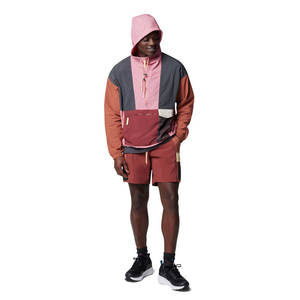 Vestes coupe-vent en toile pour hommes de haute qualité - Vestes à capuche durables avec blocs de couleur et logo personnalisable sur le devant pour un usage quotidien - Product Image 4