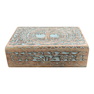 Caja de Madera de Mango Hecha a Mano en India, de Primera Calidad, con Diseño Elegante, a Precio Accesible para Compradores al por Mayor - Product Image 1