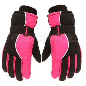 Gants de ski pour femmes, noir, rose, blanc, doublure en polaire chaude, haute qualité, imperméables, gants d'hiver OEM, gants de neige en gros - Product Image 5