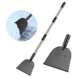 Pala para Nieve Plana de 53 Pulgadas, Raspador de Hielo de Acero al Manganeso, Herramienta para Remover Hielo de Caminos y Entradas, Limpieza de Jardines - Product Image 1