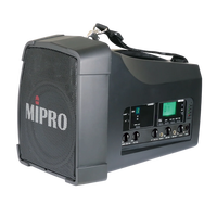 Sistem PA Nirkabel Amplifier Kelas D MIPRO Dengan Speaker 2 Arah Sistem PA Pribadi Untuk Acara Tur dan Penyelenggaraan Acara Speaker PA
