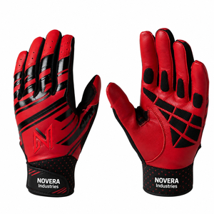 Premium Leather Baseball Softball Batting Gloves Custom Logo OEM ODM Manufacturer Factory Wholesale Supply Lightweight - Product Image 2