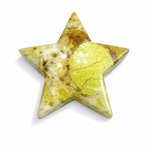 Green <b>Opal</b> Crystal Star Stone Engraved Feng Shui Love for Decoration Healing Meditation Reiki Energy Wholesale Supplier - Product Image 1
