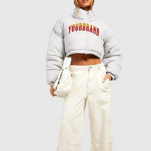 Veste matelassée réversible à capuche de haute qualité, imperméable, tricotée, personnalisée pour femmes - Product Image 5