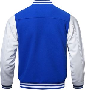 Vintage Unisex College Varsity <b>Jacket</b> Hooded Reversible <b>Waterproof</b> Canvas Wool Shell Faux Fur Lining Embroidered Letters - Product Image 2