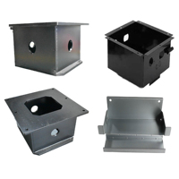 Pièces de fabrication de tôlerie, boîtiers, enceintes, supports, acier inoxydable, acier au carbone, sur mesure, OEM