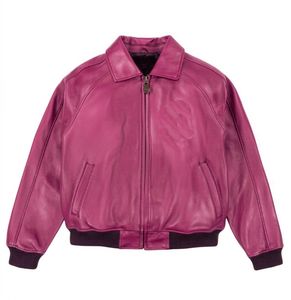 OEM Custom High Quality Genuine <b>Jacket</b> Embossing Motorcycle Racing PU Bomber Zip up Embossed Leather <b>Jacket</b> for <b>Men</b> - Product Image 2