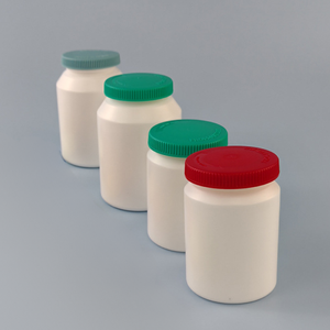 Venta al por Mayor de Frascos de Plástico Cilíndricos Pavico de 110 ml con Tapas de Rosca para Tabletas de Calcio Medicinales con Sabor a Frutas, Color Personalizado - Product Image 1