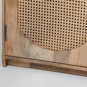 Vandana Pebble Altis Rattan Wood <b>Sideboard</b> for Stylish Indoor & Outdoor Modern Home Interiors - Product Image 6