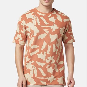 <b>Men's</b> Red O-Neck Short Sleeve T-<b>Shirt</b> Regular Fit Casual Jersey Cotton Breathable Solid Color Design - Product Image 2