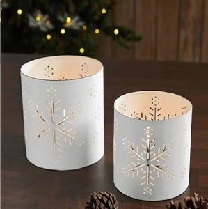 Golden Brass Christmas Tree and Deer Candle Stand Home Decoration for Holiday <b>Table</b> Centerpiece - Product Image 5
