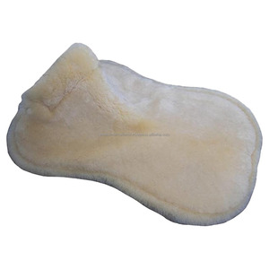 Top Notch New Horse Riding Fur Half Saddle Pad with Durable <b>Quilting</b>, Horse Riding Tack Lambs Wool Half Saddle Pads - Product Image 6