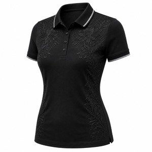 Nouveau modèle 2026 – Polo décontracté pour femme de haute qualité, personnalisé, à manches courtes, imprimé tendance avec logo - Product Image 6