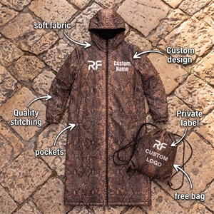 Parka de surf à manches longues avec logo personnalisé, poncho de surf, robe de change en polaire imperméable et durable pour la plage - Product Image 1