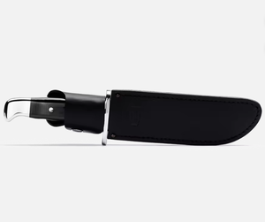 Couteau de chasse Bowie PRESTIGE BLADES sur mesure, vente en gros ODM/OEM, lame droite en acier Damas, pointe tombante, manche en bois, étui inclus - Product Image 6