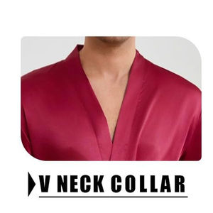 Robes de nuit décontractées pour hommes, respirantes, à séchage rapide, en satin, coupe ample, manches longues, 100 % soie, style sublimation – Grande Vente - Product Image 6