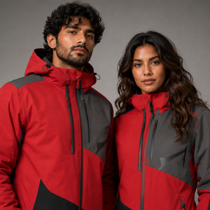 Custom Red Grey Unisex Snowboarding Ski Suit Waterproof Jacket and Cargo Snow <b>Pants</b> Winter Clothing Manufacturer Supplier - Product Image 1