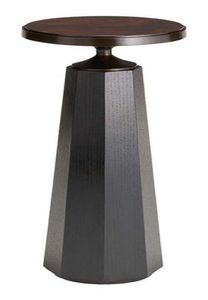 Table d'appoint de luxe de designer avec plateau rond et base en métal sur piétement, mobilier contemporain - Product Image 2