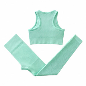 Nuevo Conjunto de Yoga para Mujer, Sin Costuras, de Alta Elasticidad, para Gimnasio, Ropa Deportiva, Precio Económico, Leggings de Yoga Personalizados - Product Image 5