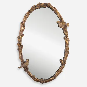 Miroir mural en métal fait main au design moderne, élégant et décoratif pour la maison, le bureau, la chambre et le couloir contemporains - Product Image 1