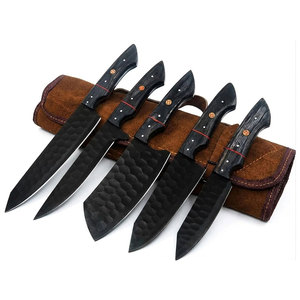 New Style Heavy Duty Handmade 67-Layer Damascus Chef <b>Knives</b> <b>Set</b> with Wood Handles Custom Color & Size - Product Image 1