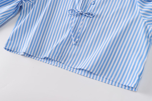 Camisa Informal de Botones para Mujer, Blusa Suave y Transpirable de Mezcla de Algodón, Fabricante OEM de Marca Privada Personalizada - Product Image 4