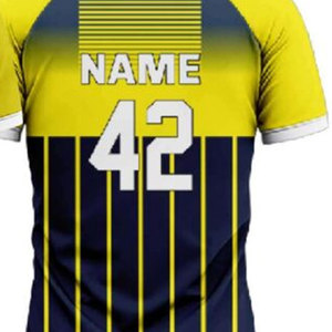 Maillot de cricket pour homme avec logo personnalisé, respirant, de haute qualité, vêtements d'équipe avec options de personnalisation, 100% polyester - Product Image 5