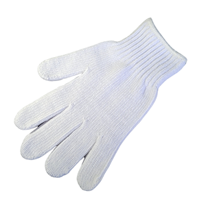 Guantes de Seguridad de Algodón Blancos, Tejidos, Antideslizantes, Transpirables, de Uso General, No Estériles, Sin Látex, Sin Polvo - Product Image 1