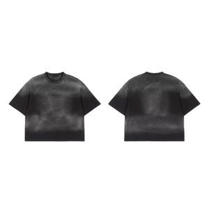 Camiseta Oversize de Cuello Redondo con Estampado Personalizado de Alta Calidad, Efecto Ácido y Desgastado por el Sol para Hombre - Product Image 2