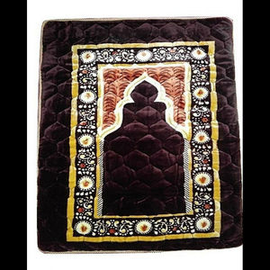 Tapis de prière Jaenamaz au design moderne, tapis islamiques en soie, mousse et laine, impression par sublimation, broderie, tapis de prière quotidiens pour mosquée - Product Image 4