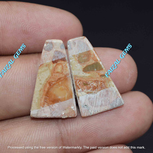 <b>Top</b> 100% Natural Asteroid Jasper Pair Fans All Mix Shape Loose <b>Crystal</b> India Inspired FAIJAN GEMS High Quality for Jewelry - Product Image 3
