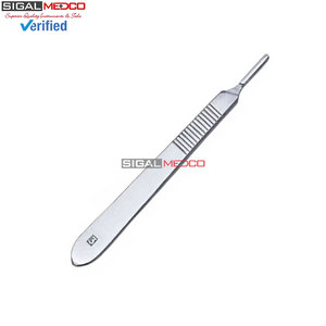 Lames chirurgicales stériles # 15C avec manche de scalpel BP # 3 instruments chirurgicaux de précision pour ORL en acier inoxydable allemand - Product Image 5