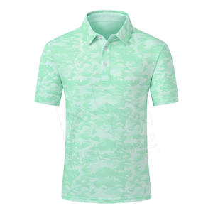 Polos de golf pour hommes en coton 100% avec logo brodé personnalisé, tendance du moment, couleur unie, en vente à bas prix - Product Image 5