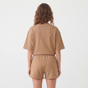 Women 100% Cotton <b>Twin</b> <b>Set</b> Short Sleeve O Neck T Shirts Shorts 2 Piece <b>Sets</b> Women's Clothing Regular Fit Summer Casual <b>Sets</b> 2026 - Product Image 2