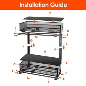2 cassetti estraibili a 2 livelli per organizzazione sotto il lavello, con 5 altezze regolabili, organizer per armadietti - Product Image 3