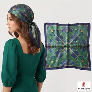 Bufanda Corta Estampada de Lujo, Servicio de Etiqueta Blanca, Fabricante Textil OEM ODM, Marca Personalizada, Fábrica de Exportación - Product Image 5