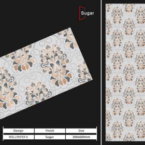 Azulejos de cerámica modernos para pared de baño y cocina, 300x600 mm, acabado brillante/mate, textura de azúcar tallado, diseño de pared interior de lujo. - Product Image 1