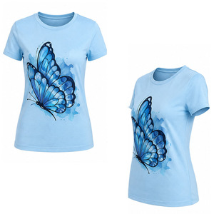 Camiseta Gráfica para Mujer, Informal, Estampada, de Algodón, Holgada, Moderna, Estilo Urbano, Suave, Ligera, Cómoda, para Uso Diario - Product Image 6