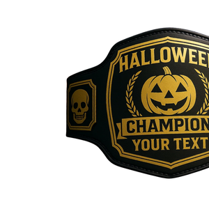 Customizable Halloween Champion Belt Pumpkin Skull Design Personalized Wrestling Title Belt Spooky Gift Belts For Fans - Product Image 4