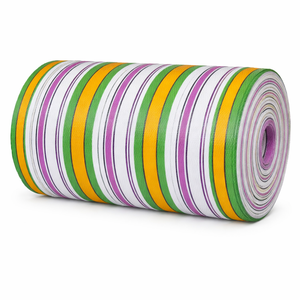 Rollo de Tela de Nailon Reciclado con Revestimiento de PVC, Peso Medio, con Rayas, para Bolsas de Mano y Bolsas de Compras Ecológicas y Duraderas, para Uso en Embalaje - Product Image 1