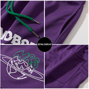 Shorts Deportivos de Algodón para Mujer, Cintura con Cordón, Estampados, Secado Rápido, Casuales, para Entrenamiento, Color Personalizado Arena - Product Image 6