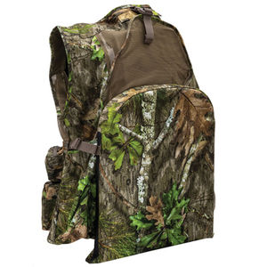 Chaleco de Forro Polar Impermeable para Hombre con Cuello Mao y Cierre de Cremallera, Prenda Exterior Casual Multibolsillos para Otoño - Product Image 1