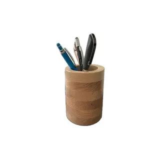桌面木制笔筒办公用品木制笔筒价格优惠豪华质量木制笔筒